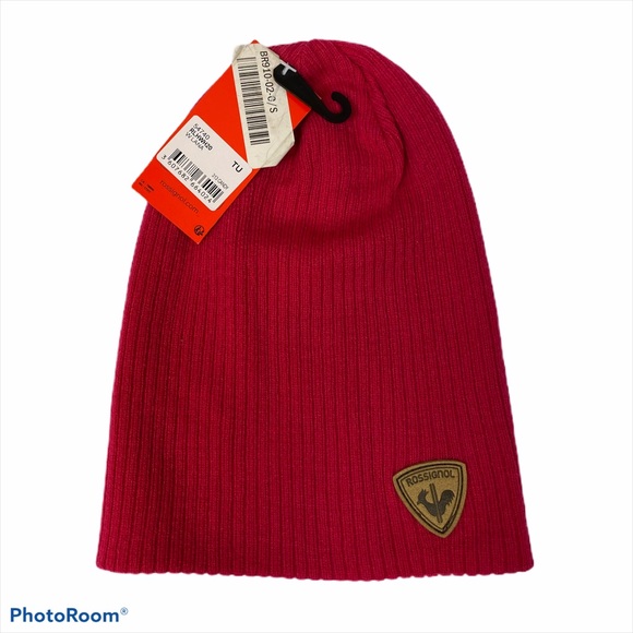 rossignol Accessories - Rossignol Red ribbed beanie hat ski snow winter